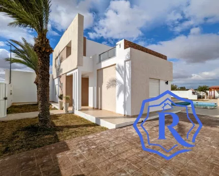 Villa TAVIRA F4 avec piscine lumineuse et d'architecte à vendre a Djerba image-12