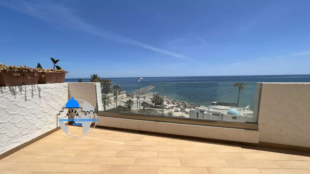 Furnished S+1 Apartment in Kantaoui with Sea View Terrace