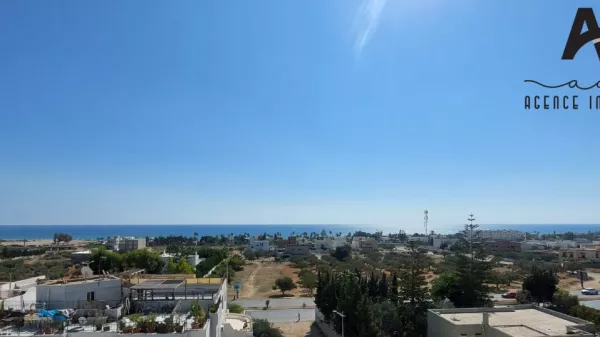 Luxury Furnished S+3 Apartment with Panoramic Sea View in AFH2, Mrezga, Nabeul