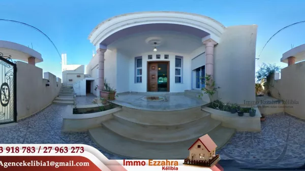 Luxury Furnished Villa with Breathtaking Sea and Mountain Views in Ezzahra Hammem Ghezaz