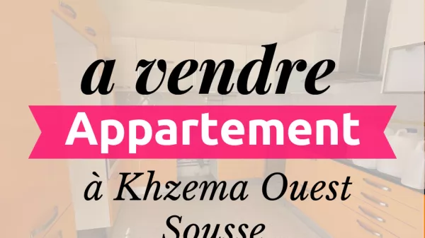 Spacious S+3 Apartment in Khazema, Sousse