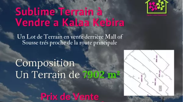 Exceptional 7902m² Land Opportunity Behind Mall of Sousse