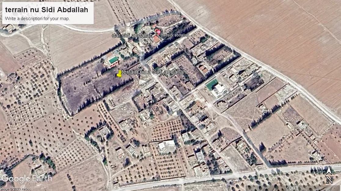 Charming and Secluded Plot of Land for Sale in Kef Ouest, a Zone of Future Development