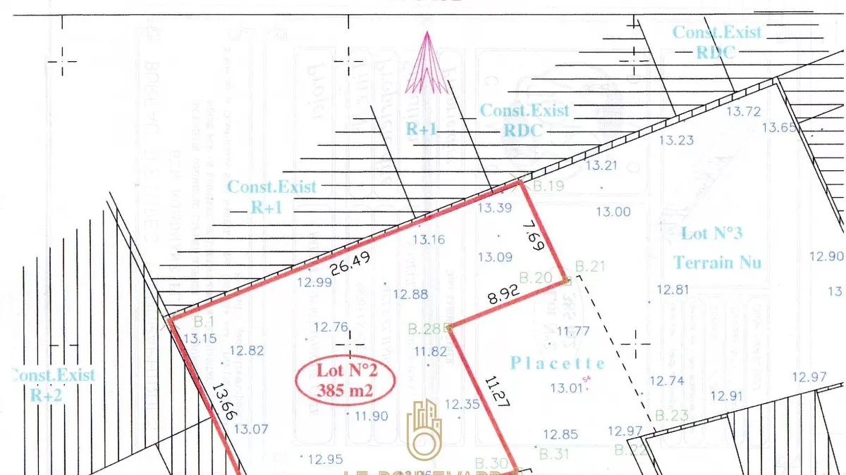 Exceptional 385m² Plot in Sidi Achour, Nabeul: A Rare Opportunity!