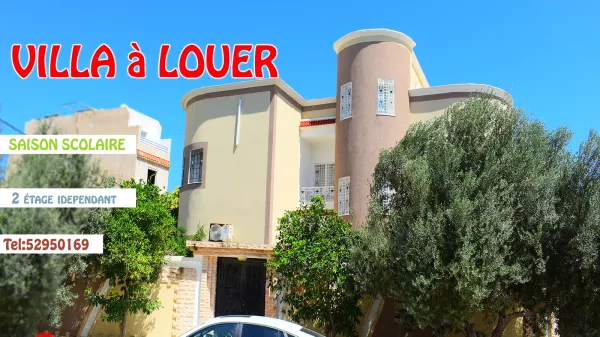 Charming Two-Story Villa for Rent in Mahdia