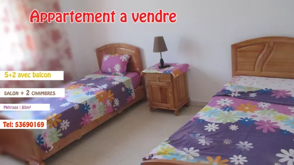 Stunning S+2 Apartment for Sale in the Heart of Monastir