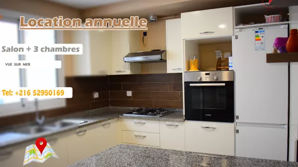 Luxury S+3 Apartment in the Heart of Mahdia's Tourist Zone