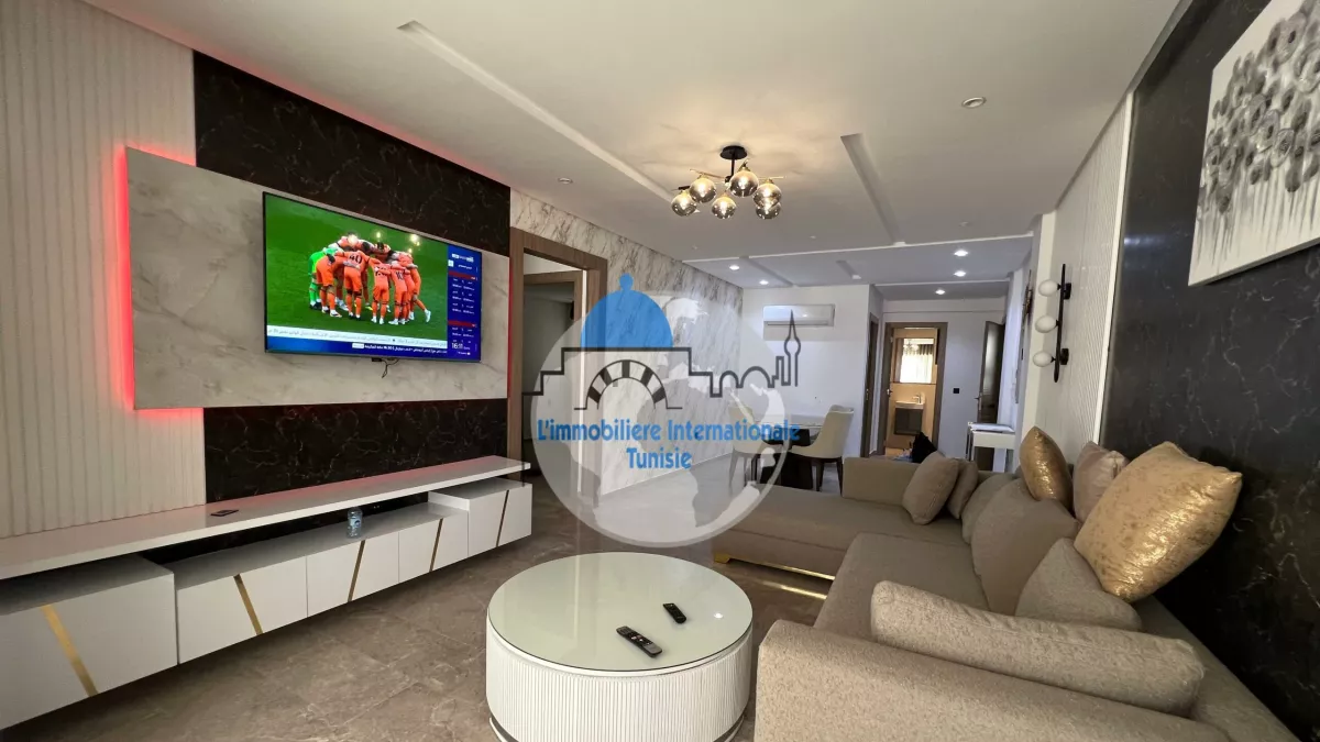 شقة فاخرة مفروشة S+2 في صحول 4، سوسة: ملاذ من الراحة والأناقة