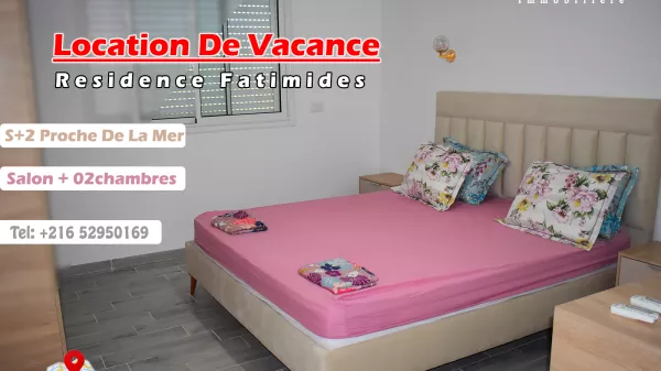 Luxury S+2 Apartment for Rent in Mahdia, Close to the Beach