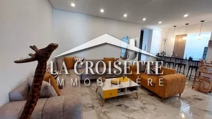 Furnished S+2 Apartment for Rent in Gammarth - Monthly Rent of 2500 TND