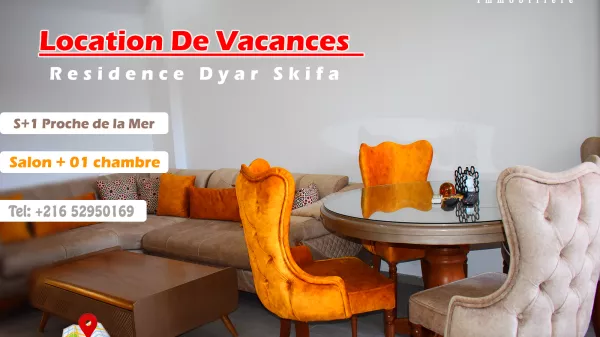 Luxury S+1 Apartment in Dyar Skiffa, Mahdia's Tourist Hub