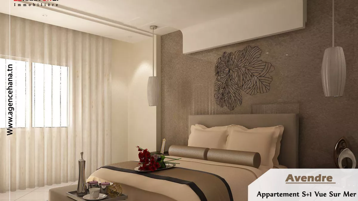 شقة بحرية S+1 في راجيش، المهدية