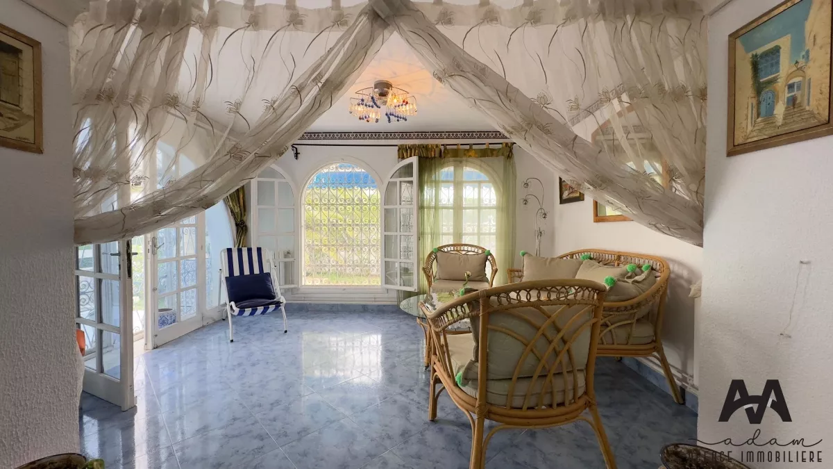 Furnished S+2 Bungalow in Mimosa, Nabeul: A Dream Beachfront Getaway