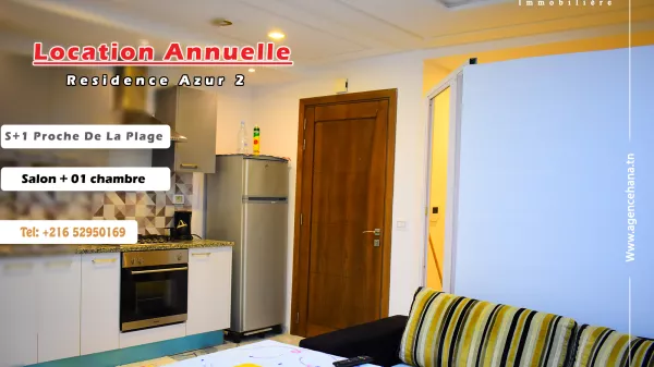 Charming S+1 Apartment for Rent in Mahdia, Close to the Sea