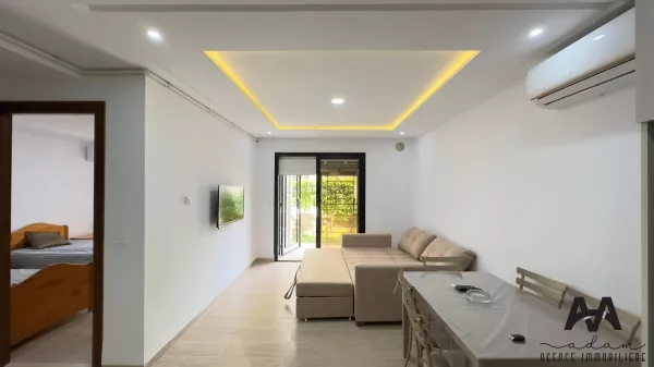 Luxurious S+1 Apartment with Garden in AFH2, Mrezga - Short-Term Rental in Nabeul