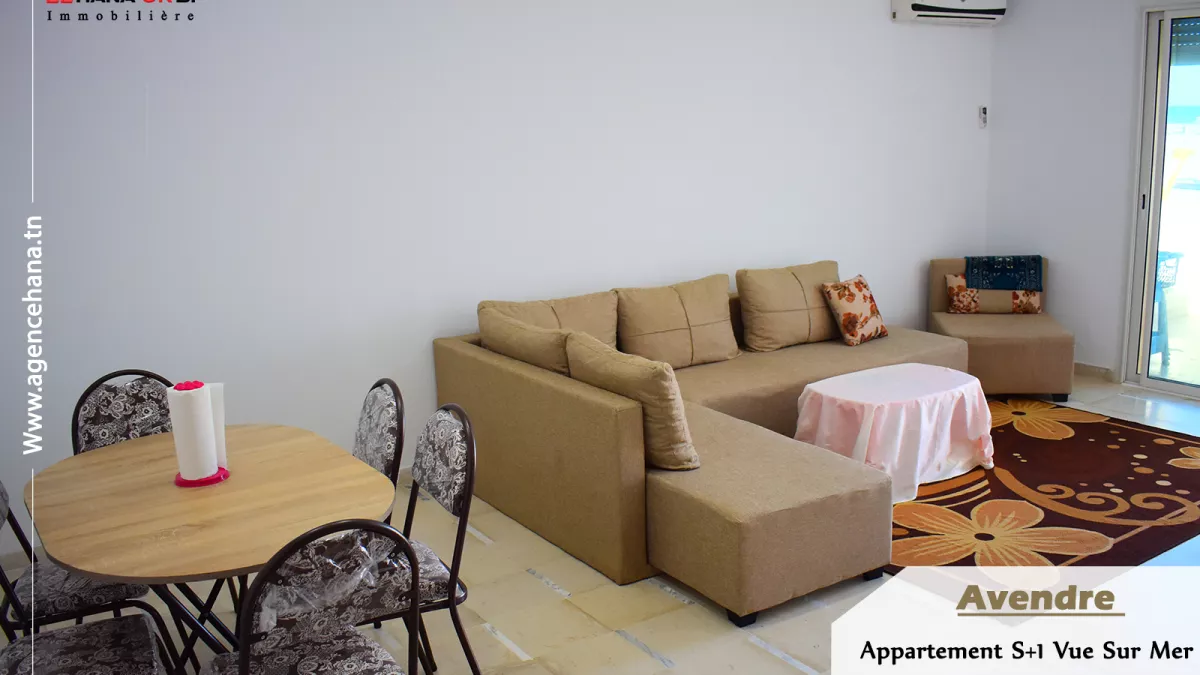 Stunning S+1 Apartment with Sea View in Baghdedi Beach, Mahdia