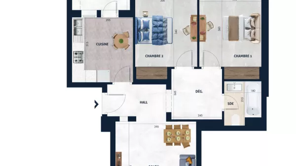 شقة فاخرة للبيع في AFH² مرزقة، نابل