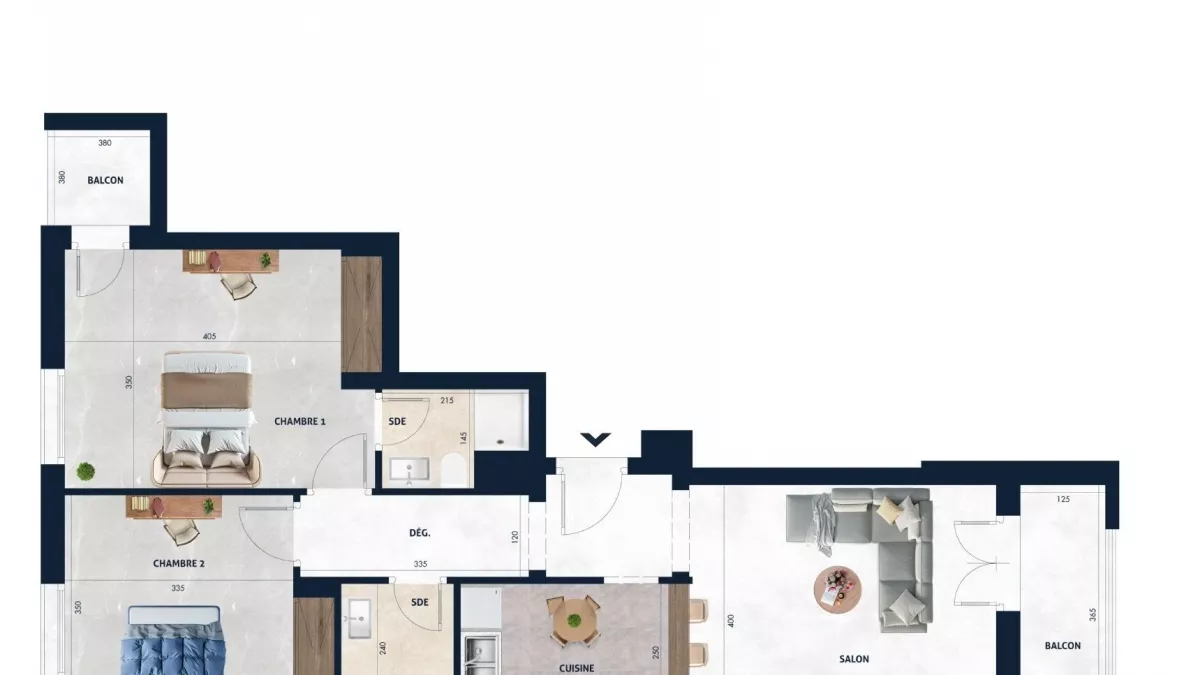 Traumwohnung S+2 mit Balkon in AFH2 Mrezga, Nabeul - Eine Einmalige Gelegenheit!