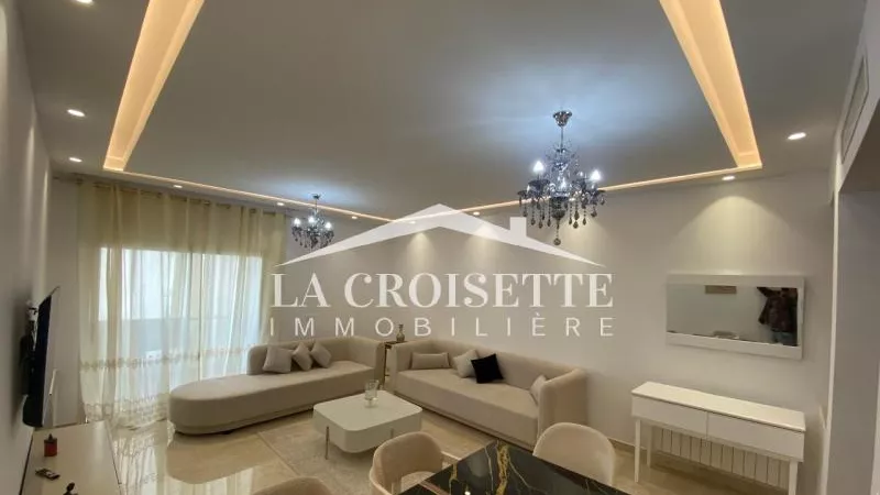 شقة S+2 مفروشة في أرقى أحياء برج السلك 2 – تونس | ZAL1089