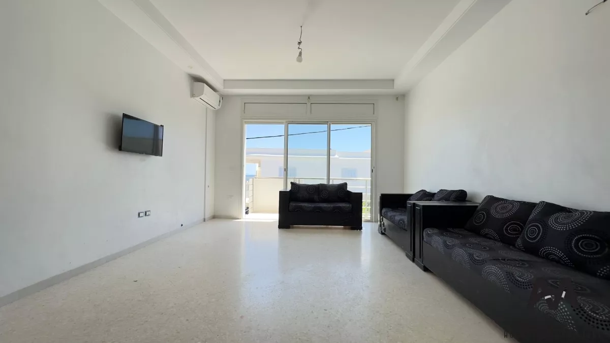 Luxury Sea-View Villa Apartment S+2 for Rent in Maamoura, Nabeul