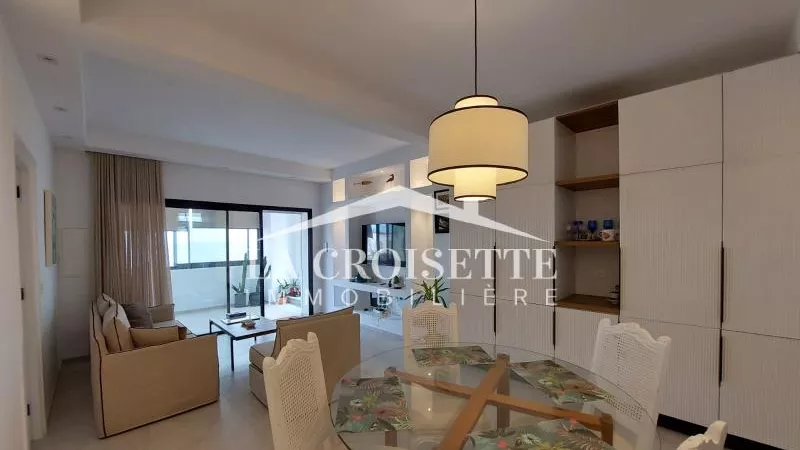 Möblierte S2-Wohnung mit atemberaubendem Meerblick in La Marsa - MAL1985