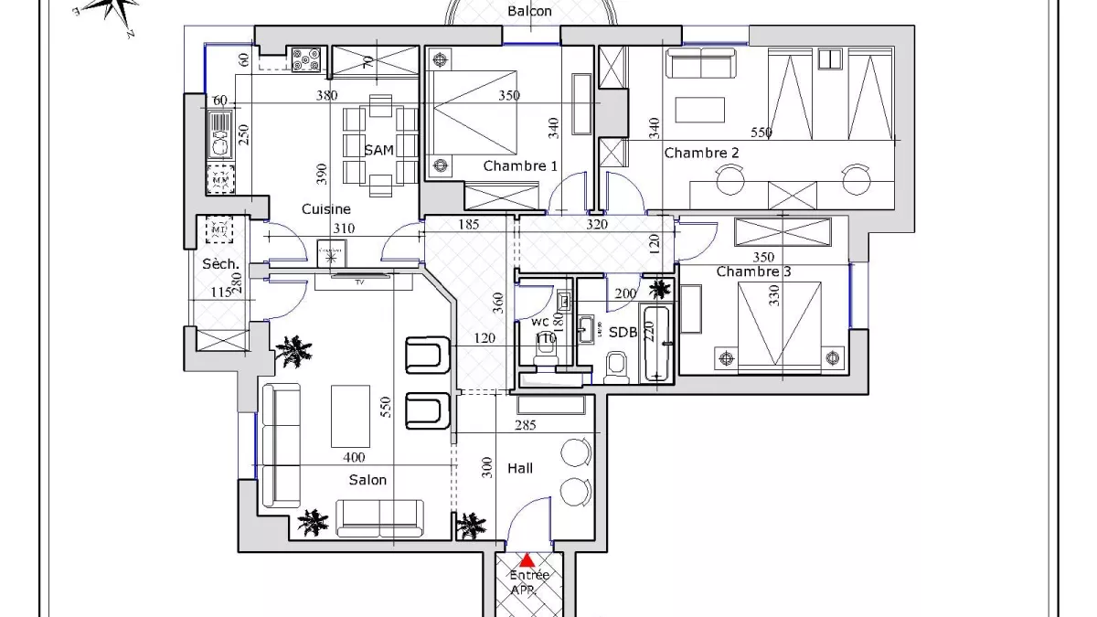 Ampio Appartamento S+3 a Sfax: Un Investimento Sicuro e Rentabilissimo