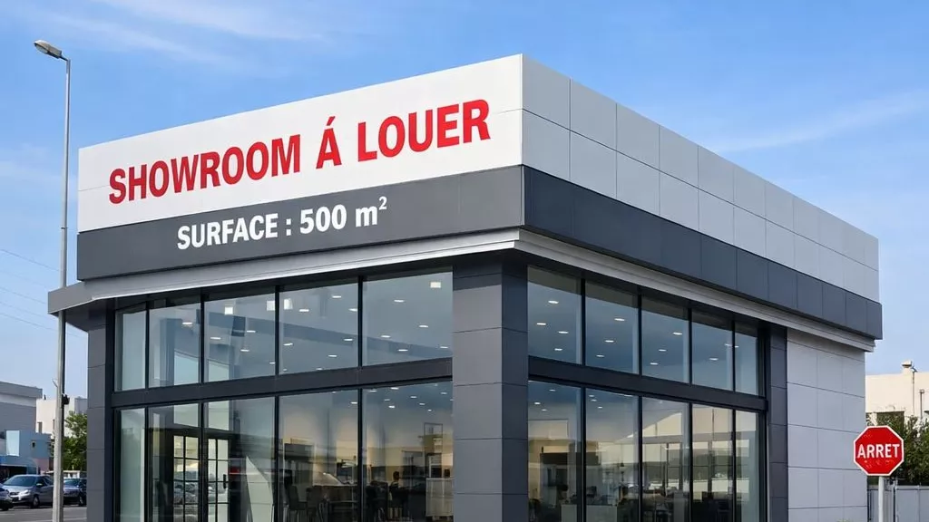 Strategic 500m² Showroom – Corner Location in Mghira Industrial Zone