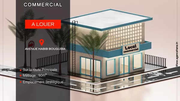 Prime Commercial Space on Main Road in Mahdia City Center