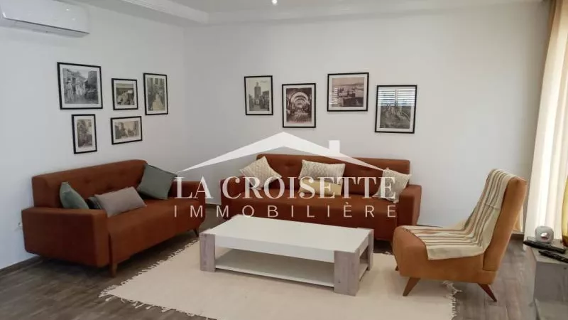 Ground Floor Furnished S+2 Apartment with Garden in La Marsa - MAL2961