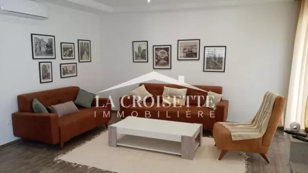 Ground Floor Furnished S+2 Apartment with Garden in La Marsa - MAL2961