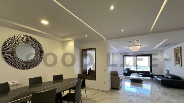 Luxury S+3 Furnished Apartment for Rent in La Marsa with Sea View