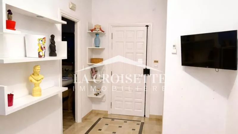 Furnished S+1 Apartment with Terrace in La Marsa - MAL1197