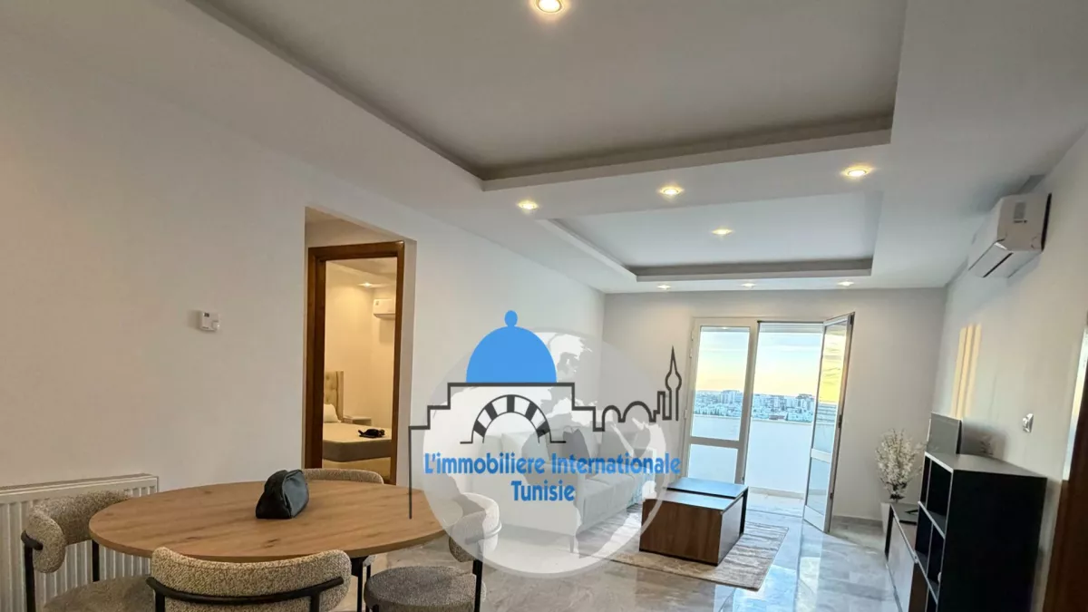 Luxuriöse Möblierte S+2 Wohnung zur Miete in Sahloul, Sousse