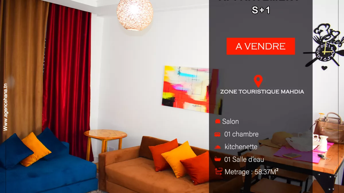 For Sale: S+1 Apartment near the Beach in Mahdia