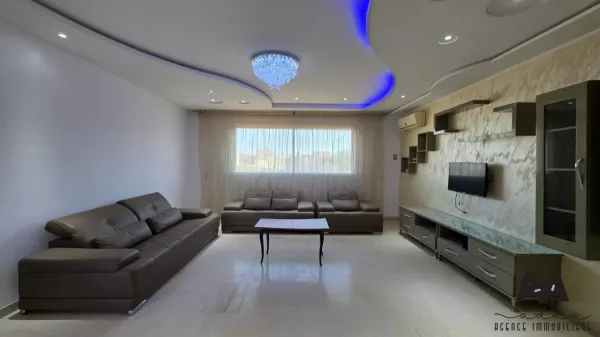 Furnished S+2 Villa Floor for Rent in AFH1, Nabeul