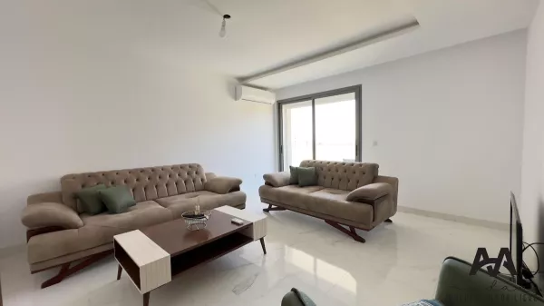 شقة مفروشة غرفتين + صالة بموقف سيارات مجاني في إف إتش مزرڨة، نابل