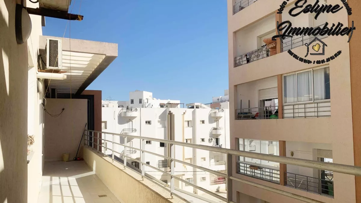 تأجير سنوي – شقة S+2 في خزامة الشرقية، سوسة