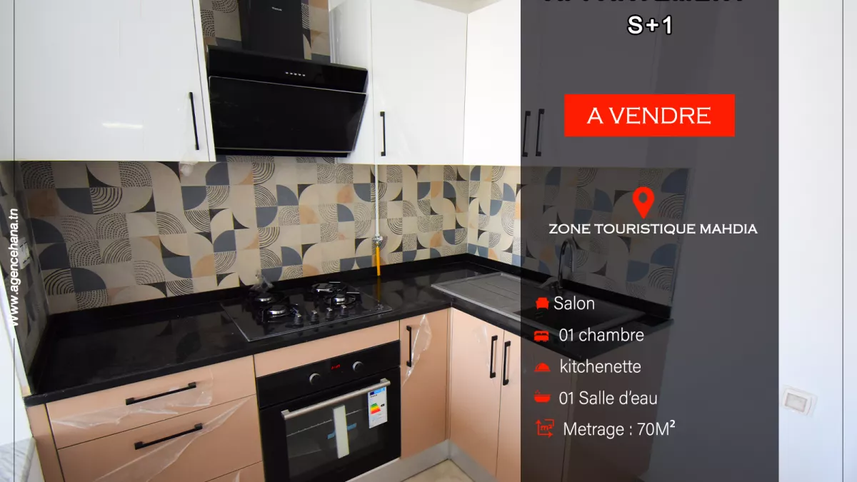 Luxury S+1 Apartment for Sale in Mahdia