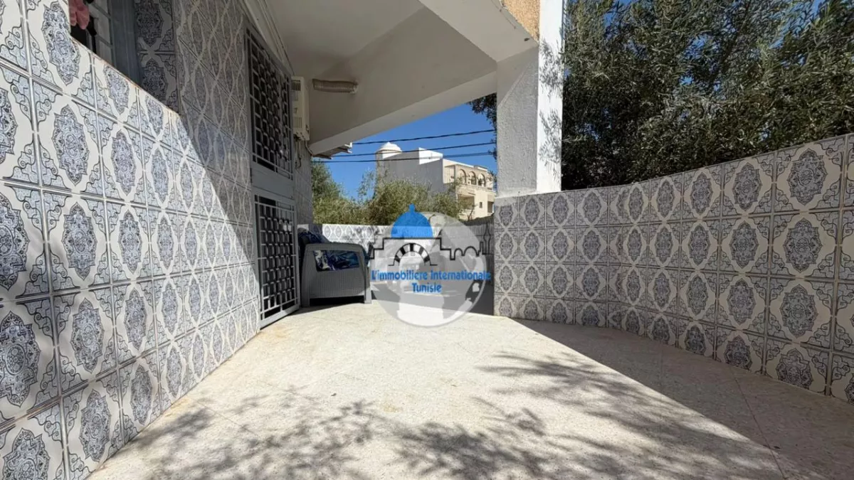 Furnished S3 Apartment on the Ground Floor in Khzema, Sousse