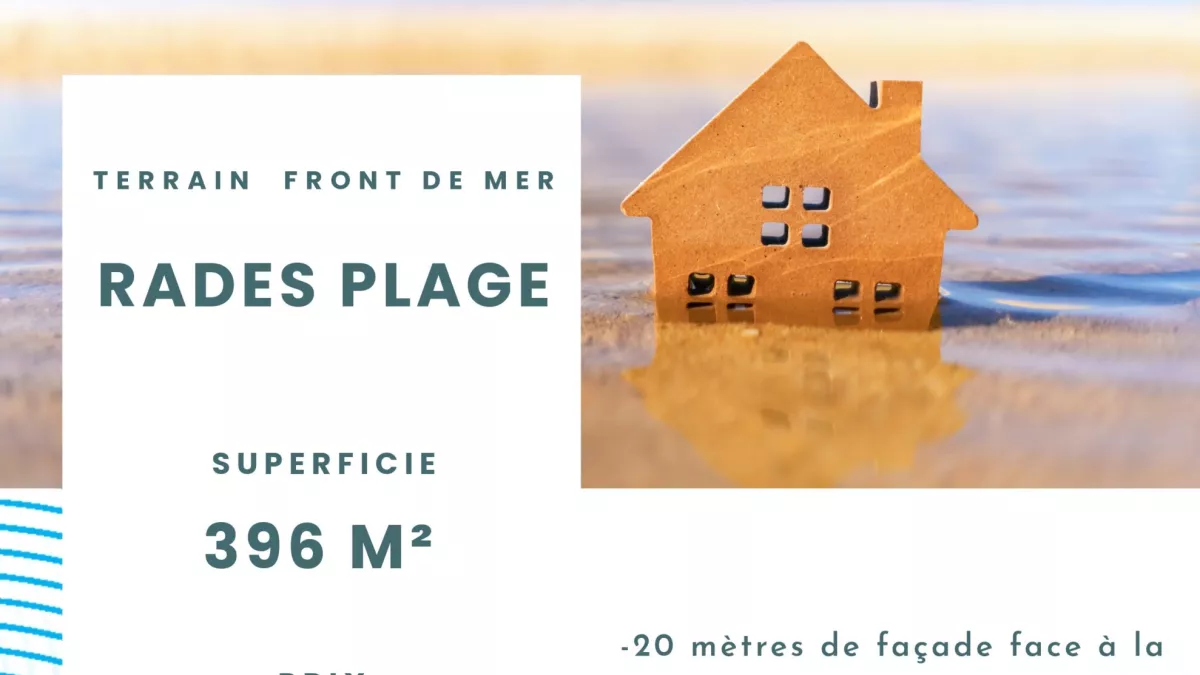 **أرض شاطئية للبيع في رادس Plage, تونس - 396م²**
