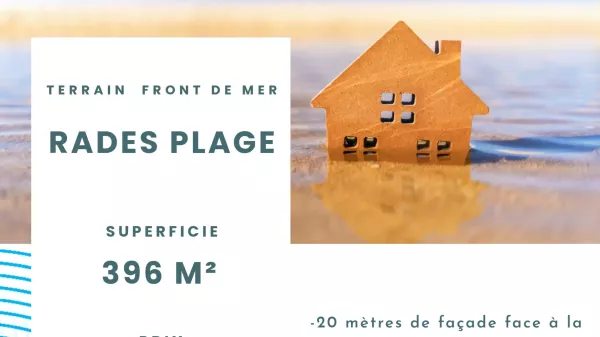 **أرض شاطئية للبيع في رادس Plage, تونس - 396م²**