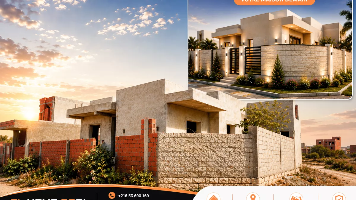 Unfinished S+3 Villa for Sale in Mahdia